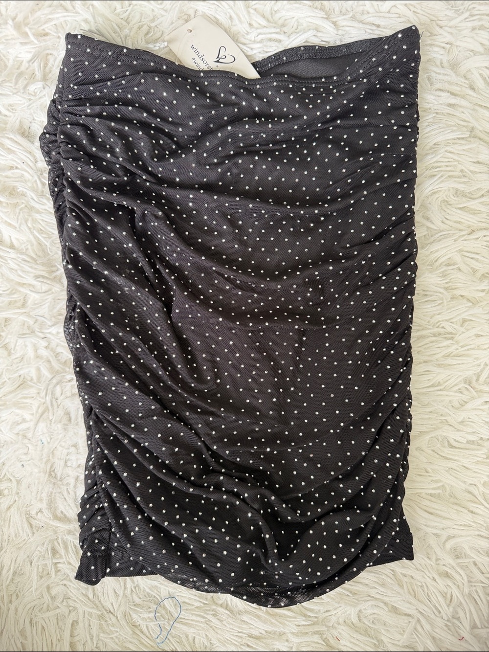 Windsor Mesh Ruched Mini Skirt Size XS